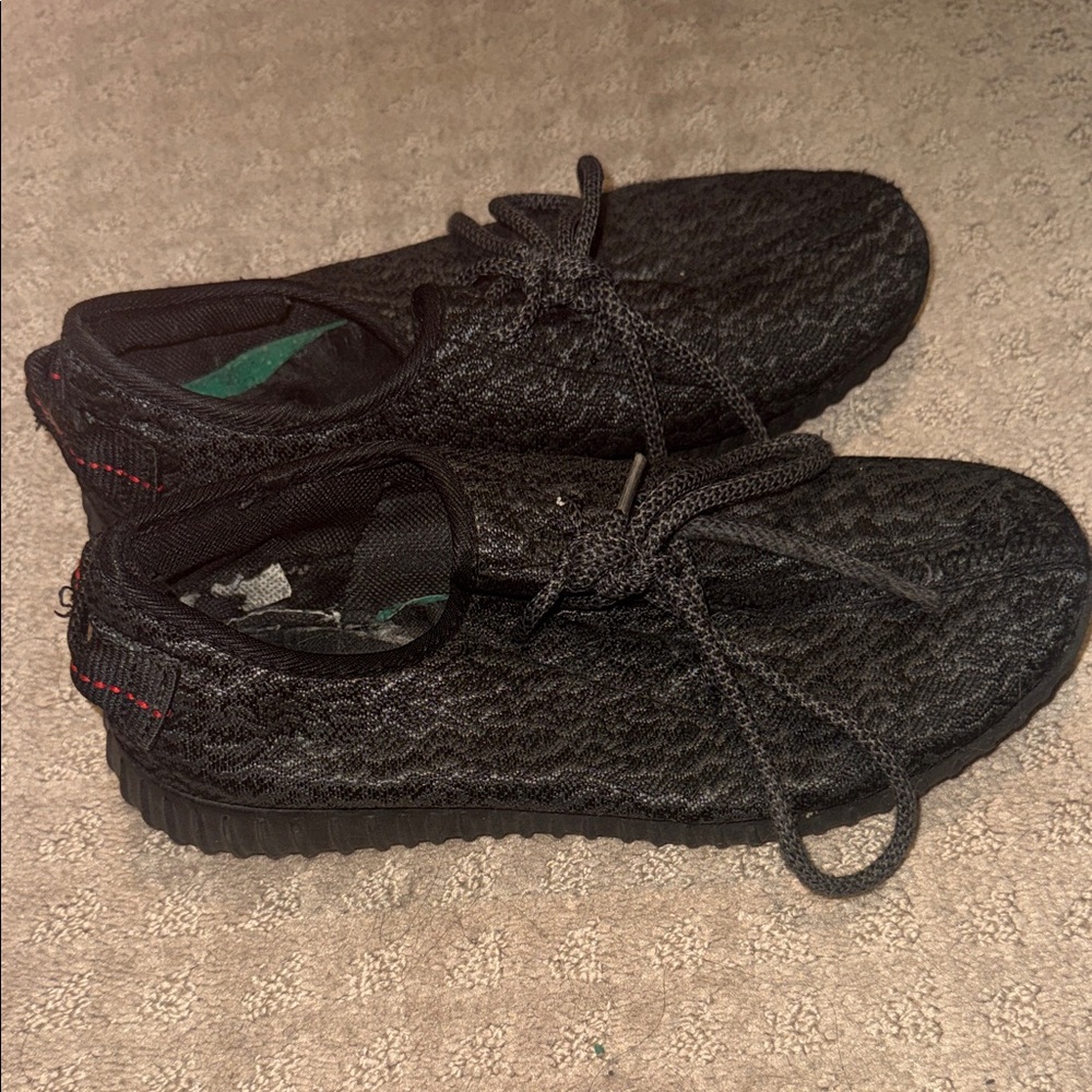 Black Knit Sneakers